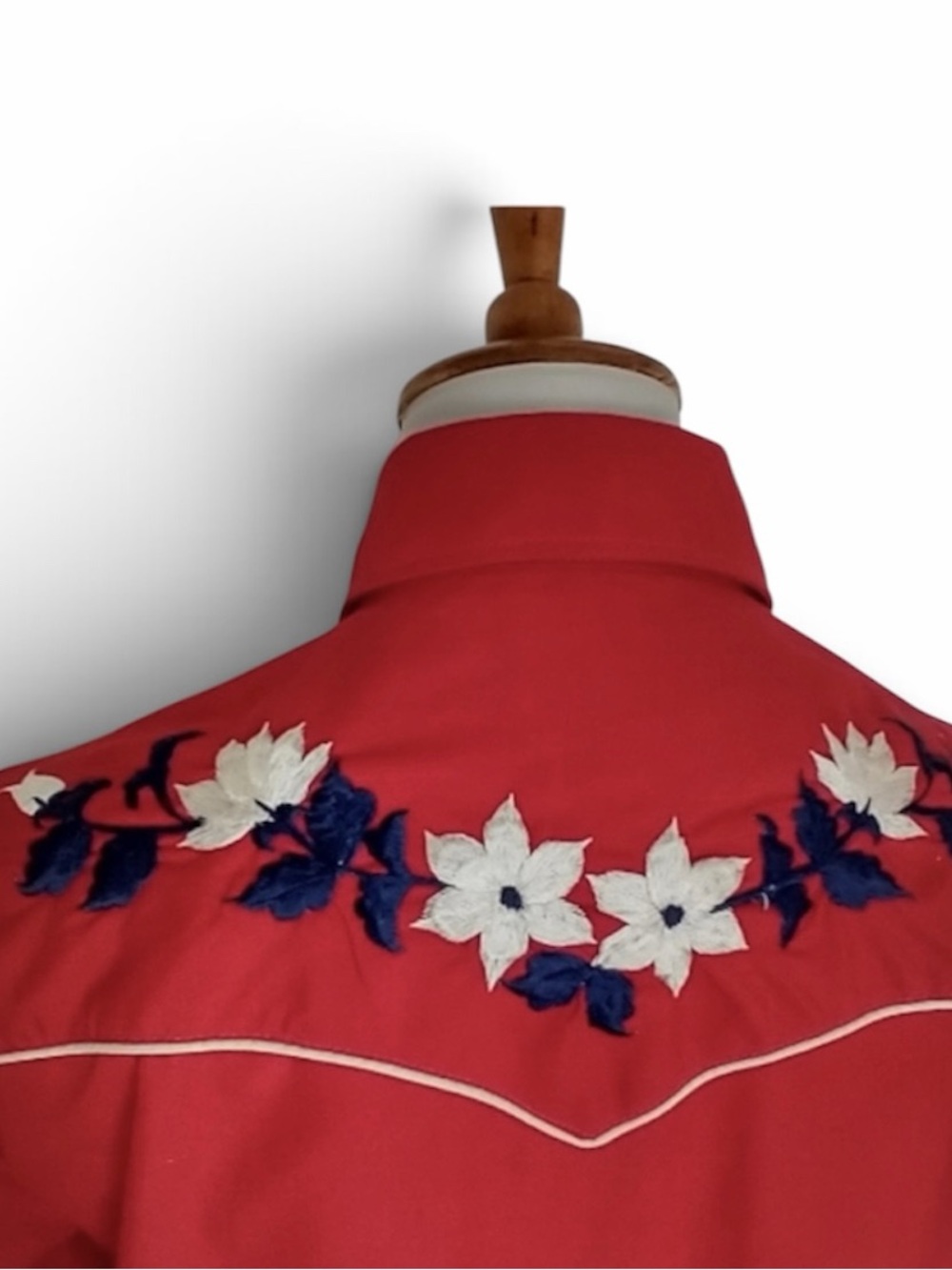 VINTAGE EMBROIDERED WESTERN RODEO SHIRT Small - Picture 8 of 10